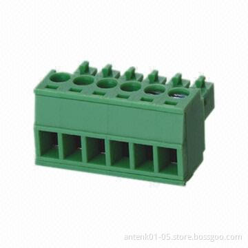 Pluggable Terminal Block, 3.5mm/3.81mm Pitch, 300V and 8A Current Rating